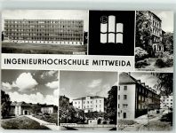09648 O9250 Mittweida - Ingenieurhochschule Laborgebäude Hauptgebäude Wohngebäude Sektionsgebäude