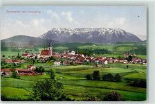 83317 W8221 Teisendorf 1917 Lithographie mit Untersberg