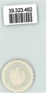 04600 O7400 Altenburg , Thür Siegelmarke Amtsgericht Sachsen Wappen Krone Grün Weiß