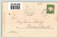 87549 W8977 Rettenberg , Oberallgäu 1905 Gebrauchsspuren Lithographie