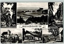95689 W8591 Fuchsmühl - Burgruine Weißenstein Wallfahrtskirche Kloster Marktredwitzer-Haus