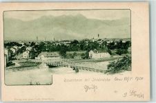 83022 W8200 Rosenheim , Oberbay 1900 - Innbrücke