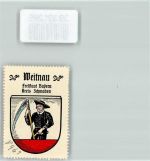 87480 W8961 Weitnau Vignette Wappen Kaffee Hag Nr. 68 ca. 1920-1940 Bauer Sense