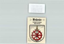 10115 O1120 Weißensee - Vignette Wappen Freistaat Preußen Stadt Berlin