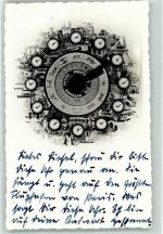 Uhrzeiten der Länder Uhr Fotomontage AK