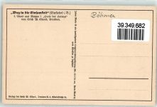 Böhmisch Einsiedel Mnisek Künstlerkarte Weg in die Einsamkeit Seele der Heimat sign. Erich Eiland
