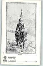 Deutscher Knabenkalender 1909 "Der gute Kamerad" Vedette Feldwache Uniform Künstlerkarte