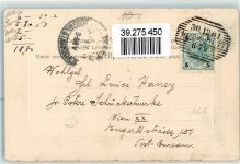 Neujahr Mode Vierblättriger Klee Muff 1901 Prägedruck
