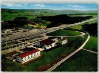 96193 W8602 Weingartsgreuth - Autobahn Rasthaus Steigerwald Fliegeraufnahme