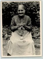 Frau Sticken Privatfoto AK