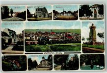 99510 O5320 Apolda 1916 - Stadthaus Kaiser-Friedrich-Denkmal Bismarck-Turm