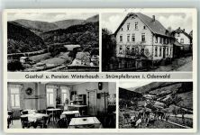 69429 W6935 Strümpfelbrunn - Gasthaus Winterhauch Gaststube Wildfütterung