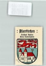 84347 W8340 Pfarrkirchen , Niederbay Vignette Wappen Roter Panther Kaffee Hag Nr. 47