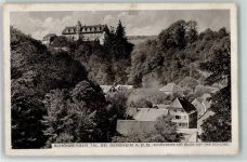 88285 W7981 Schönberg - Blick auf das Schloss bei Bensheim