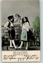 Serie Kinder der Pussta Spruch Trachten Ungarn 1903