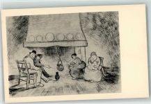 Bauern Küche Katze Serie 5 Nr.3 Van Gogh, V. Künstlerkarte