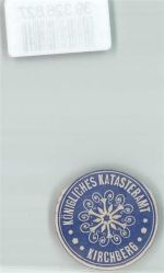 08107 O9512 Kirchberg , Sachs Siegelmarke Königliches Katasteramt Kirchberg