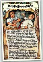 Viele Grüße vom Rhein Humor Gedicht Wein