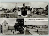 16818 O1950 Zechlin Dorf - Scholochow Büste Kinderferienlager Wehrkirche