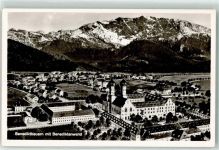 83671 W8174 Benediktbeuern Foto AK Kloster Kirche Benediktenwand