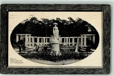 10115 W1000 Tiergarten 1915 Prägedruck Rosengarten Statue Holtrahmen