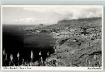 Funchal Foto AK Visto de Leste Schiff