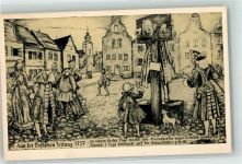 Barock Schandbühne Hund Dossische Zeitung 1727 Schadenverhütungsausstellung der Feuersozietät Berlin Strafe