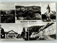 04736 O7305 Waldheim , Sachs - Diedenhainer Viadukt Rathaus Bahnhof Niederstadt