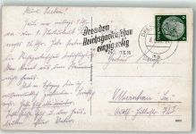 O8000 Dresden Reichsgartenschau 1936 Werbestempel WK II