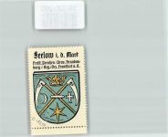 15306 O1210 Seelow Vignette Wappen Sensen Kaffee Hag Nr. 53