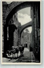 Jerusalem Via Dolerosa Esel Foto AK