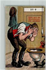 Waschschüssel Toilette 1916
