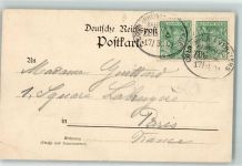 Köln Rhein - Verviers Zug 8 Bahnpoststempel 1901