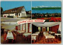 88662 W7770 Nußdorf , Bodensee Gebrauchsspuren Gasthaus Löwen Gaststube Bodensee
