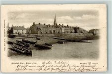 Gebrauchsspuren Havelock Place Warrenpoint Ruderboot Kirche