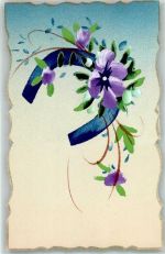 Hufeisen Stiefmütterchen Handgemalt