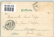 Pariser Jugend Frauen Motiv Frankreich 1900 Gebrauchsspuren