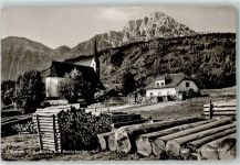 83454 W8233 Aufham b Bad Reichenhall - Dorfkirche Hochstaufen