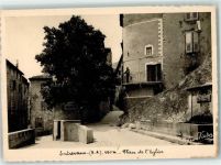 04320 Entrevaux - Place d Eglise sign. Leon Victor