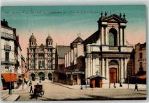 21000 Dijon - La Bourse du Commerce et L Eglise Saint Michel Kutsche Cafe Börse