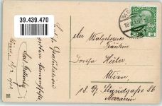 Hoch Josefine Ballon Rosen Schwalben SB Nr.904 Name auf AK 1913