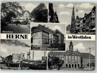44623 W4690 Herne , Westf - Schloß Strünkede Zeche Friedrich d. Große Rathaus Bahnhofstraße