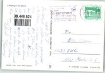 17248 O2081 Boek b Neustrelitz - Müritz Camping Badestrand Holzboote