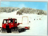 O9312 Oberwiesenthal Pistenraube Bergbahn Foto AK