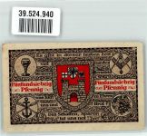 53639 W5330 Königswinter 1921 Gebrauchsspuren Notgeldschein Gutschein Stadt Königswinter über 75 Pfennig Stadtwappen