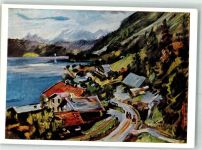 82515 W8190 Wolfratshausen Künstlerkarte Walchensee von Lovis Conrinth