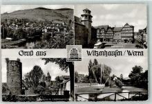 37213 W3430 Witzenhausen - Eulenturm m. Liebfrauenkirche Marktplatz Omnibus