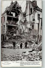 62000 Arras 1915 - Coin des rues Pasteur et Saint Nicolas Bombardement du 10 Juli