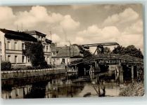 16792 O1434 Zehdenick Foto AK An der Havel Zugbrücke