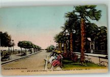33120 Arcachon - le Boulevard Promenade et les Palmiers